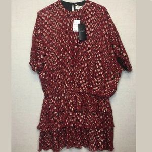 SAINT LAURENT “SILK GEORGETTE BLOUSON” DRESS